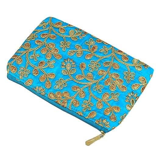 Women's Embroidery Silk Hand Purse Wallet for Wedding Return Gift, Wedding, Dating | Women Hand Purse