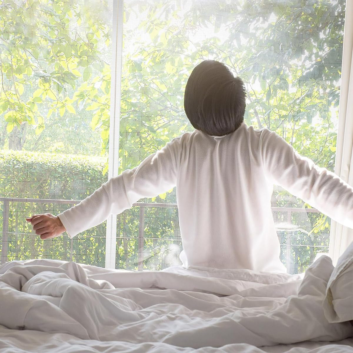 Nylon Window Screen Mesh with Self-Adhesive Tape – 150x150cm Washable & Cut-to-Size Insect Net