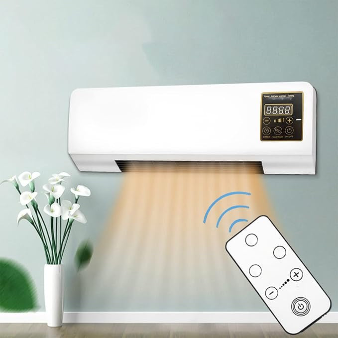 Mini 2-in-1 Wall-Mounted AC & Heater – Portable Smart Climate Control with Remote