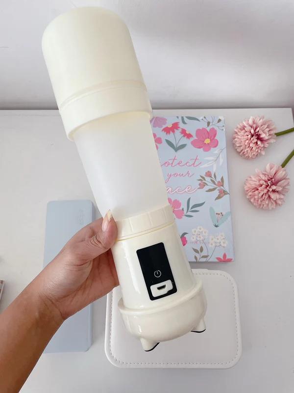 Pastel Coloured Portable Wireless Foldable Cup Blender (MULTICOLOR)