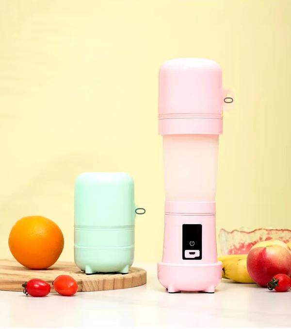 Pastel Coloured Portable Wireless Foldable Cup Blender (MULTICOLOR)