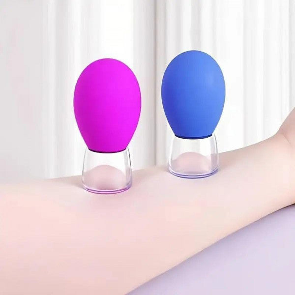 Facial Cupping Therapy Set – 4-Piece Professional Silicone & Glass Anti-Aging Massage Kit