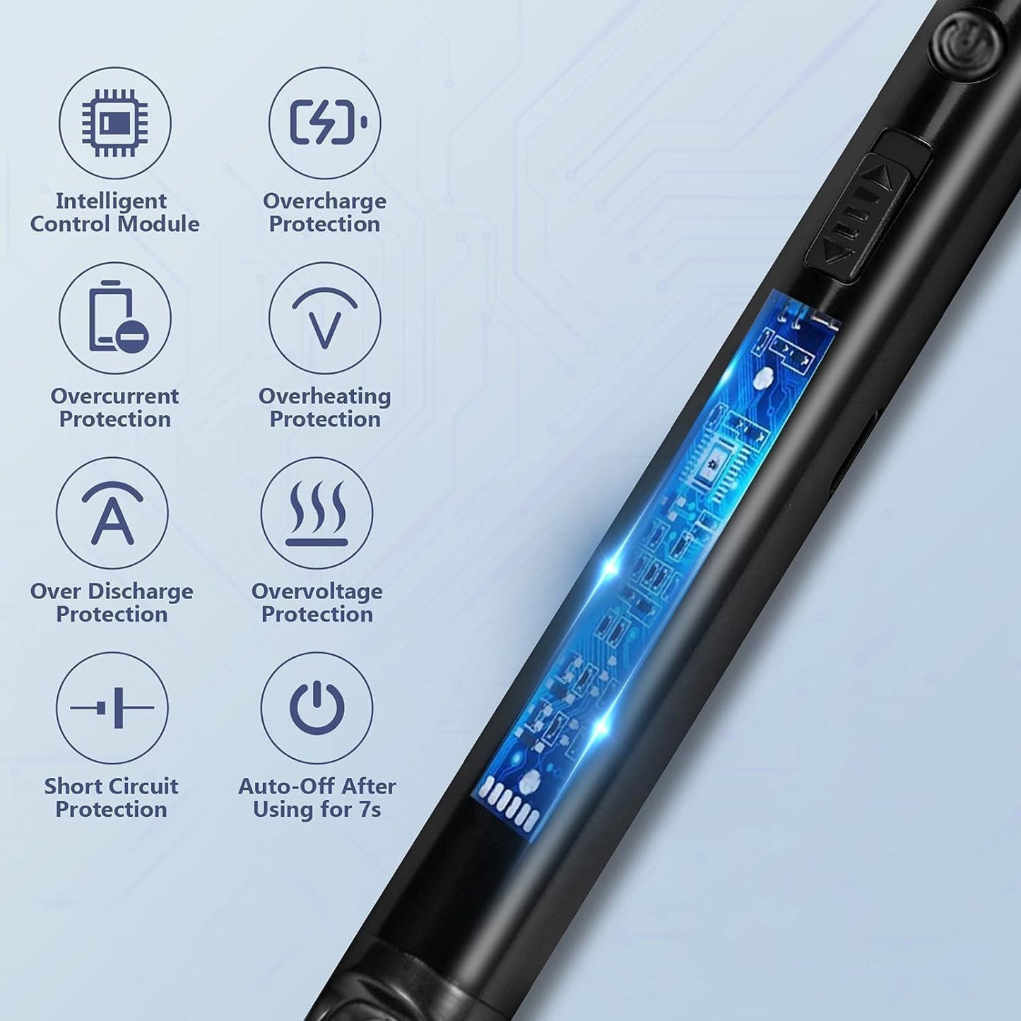 Rechargeable Electric Card Lighter – Flameless, Windproof & Portable