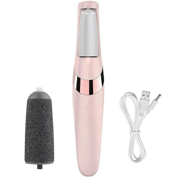 Pedi Electronic Pedicure Tool – Rechargeable Callus Remover & Foot Smoother with 2 Roller Heads