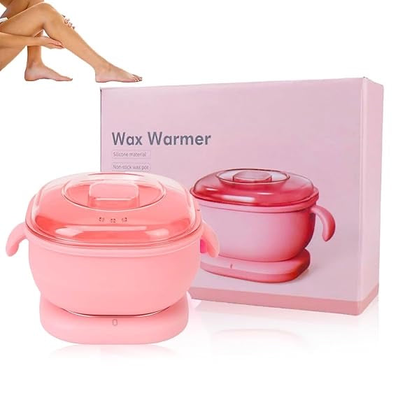 Silicone Wax Heater for Women – Electric Portable Wax Warmer with Lid | 400ml, Non-Stick, Fast Heating | For All Wax Types