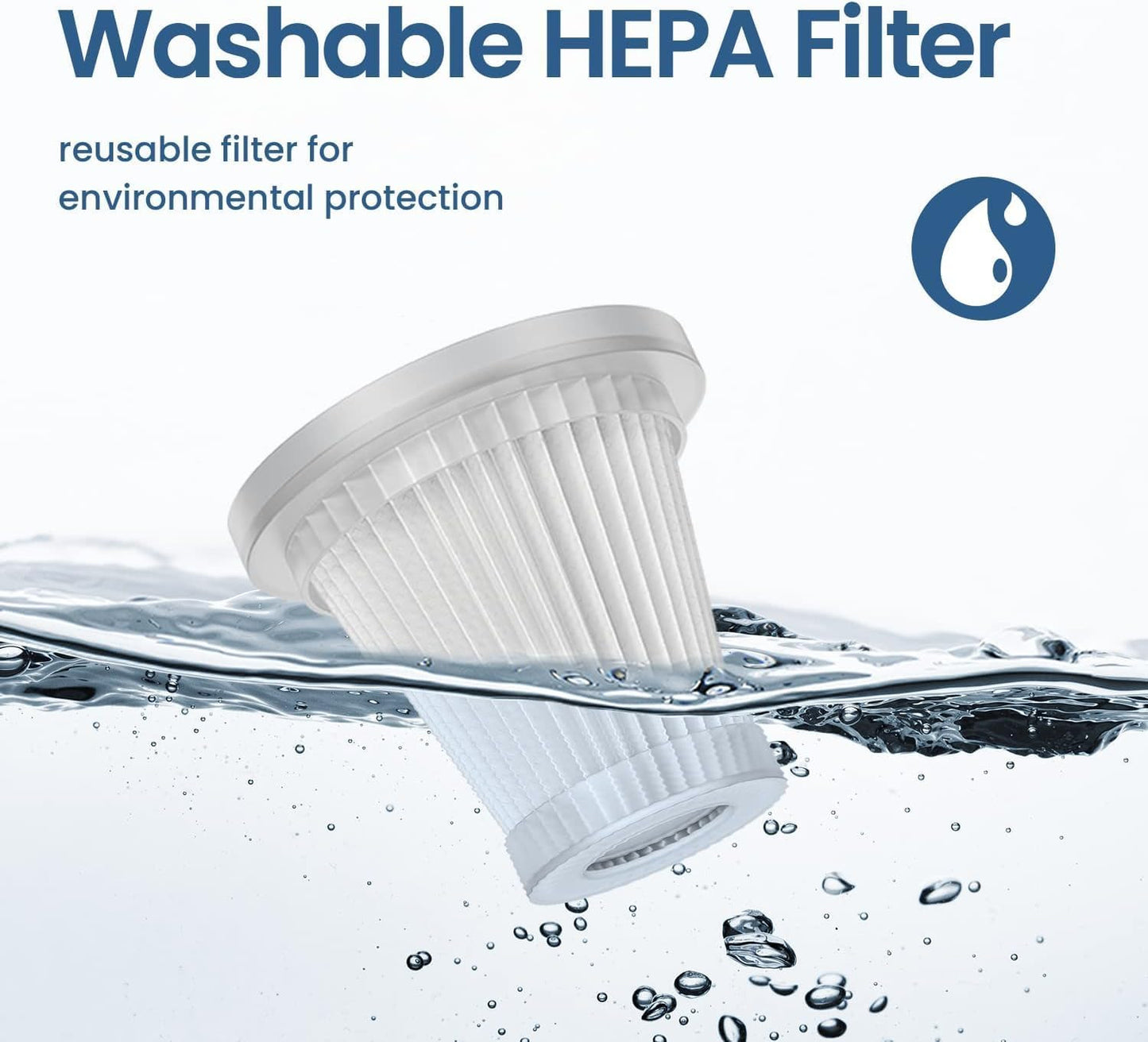 2 IN 1 Cordless Car Vacuum Cleaner – Wet & Dry Portable USB Rechargeable