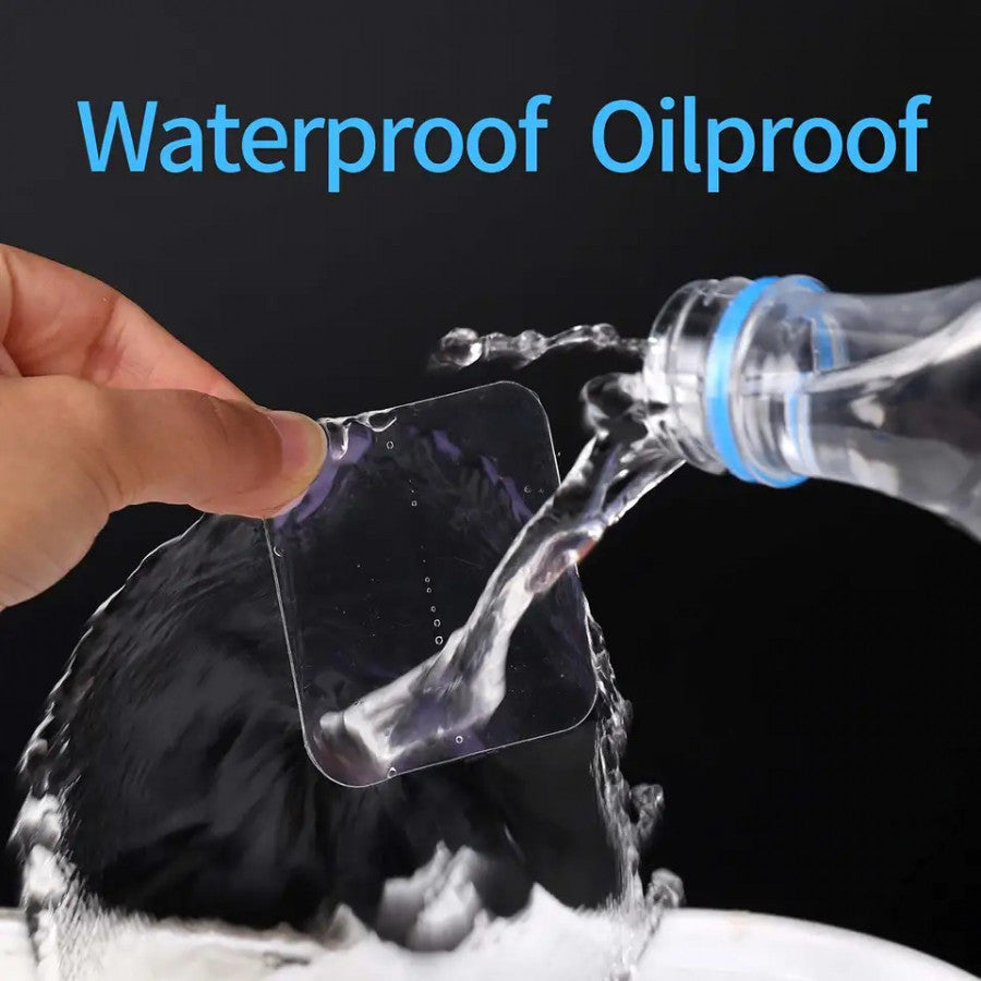 Double-Sided Heavy Duty Square Stickers – Ultra-Strong Transparent Adhesive Pads