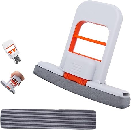 Mini Foldable Desktop Sponge Mop – Self-Squeeze Wet & Dry Cleaning Tool