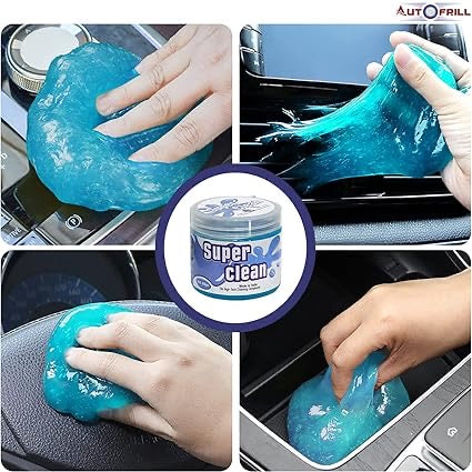 Reusable Car Cleaning Gel | Multipurpose Dust Remover Putty for Car Vents, Keyboard, Laptop & More | Lavender-Scented Eco Gel