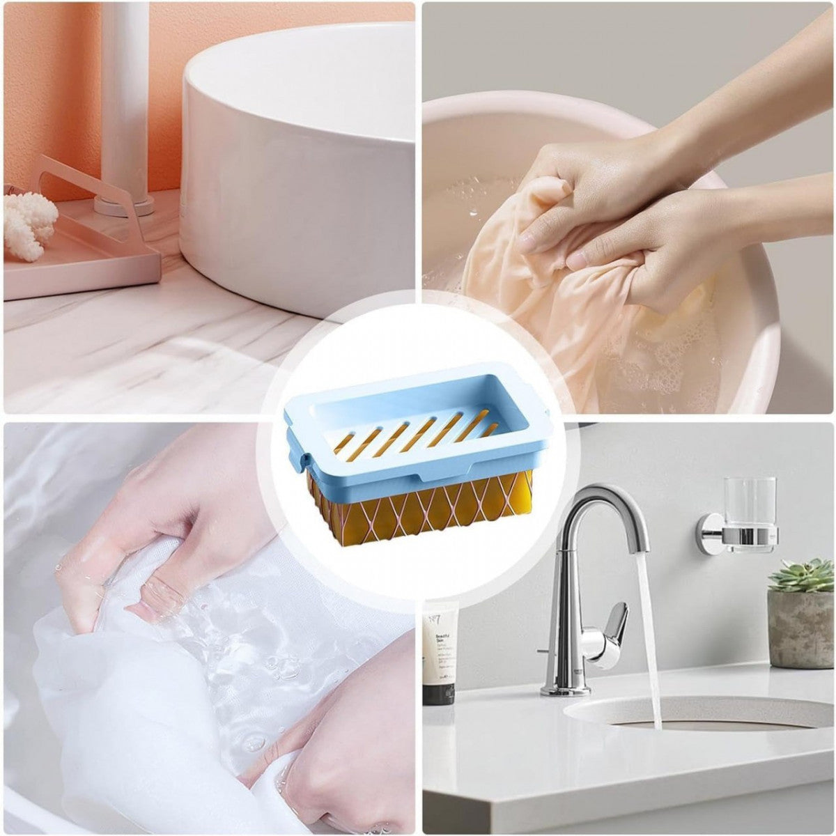 Elastic Mesh Soap Bubble Box – Rich Foam Maker & Soap Saver