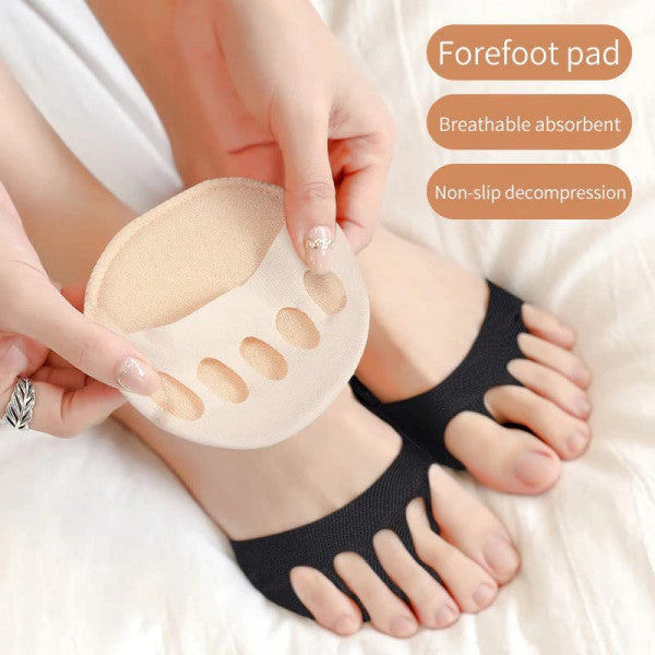 Five Toes Forefoot Pads (1 Pair) – Breathable Cushion for Pain Relief & Comfort