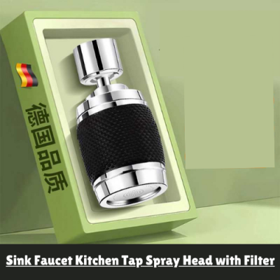 3 Mode Sink Faucet Kitchen Tap Spray Head with Filter | 360° Rotating Aerator