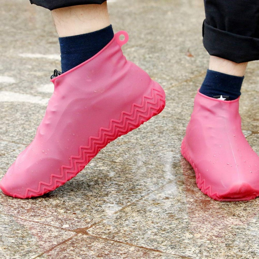 Silicone Waterproof Shoe Covers – M Size | Reusable, Non-Slip & Foldable Rain Protection