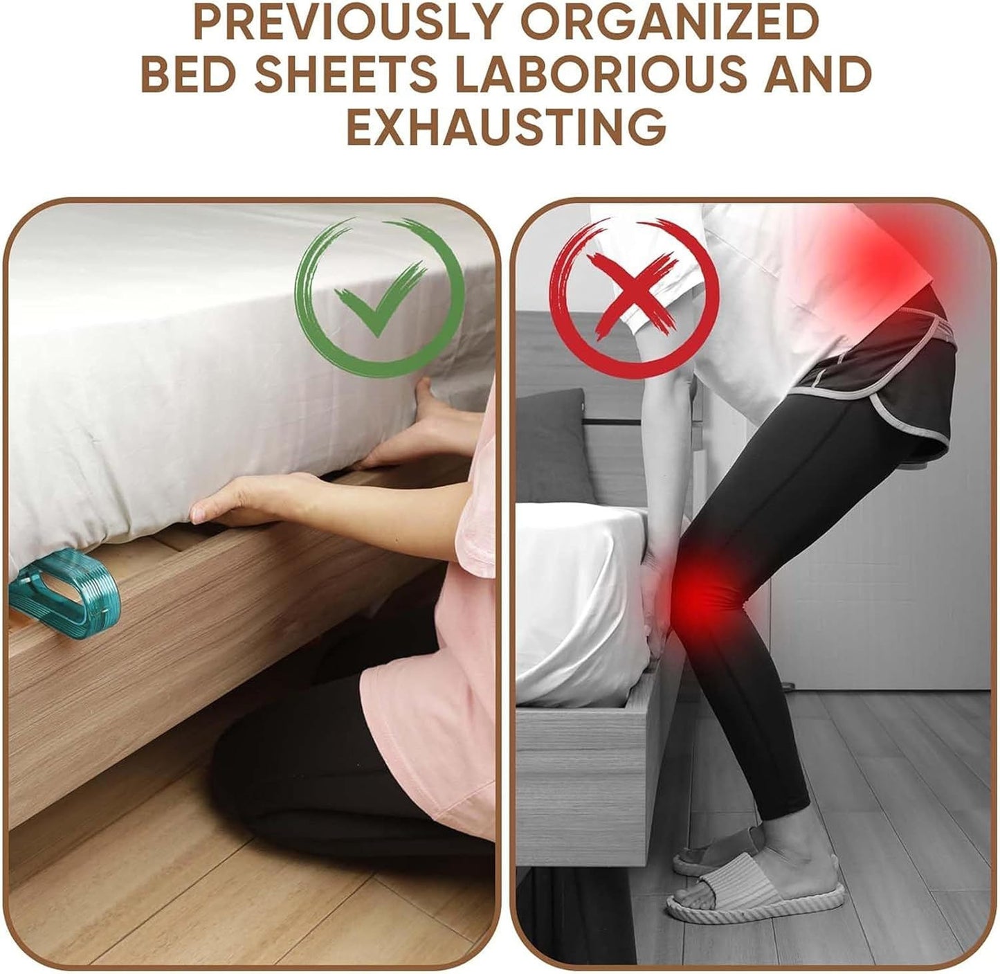 Acrylic Mattress Lifter Tool – Ergonomic Bed-Making Aid for Easy Sheet Tucking & Back Pain Relief