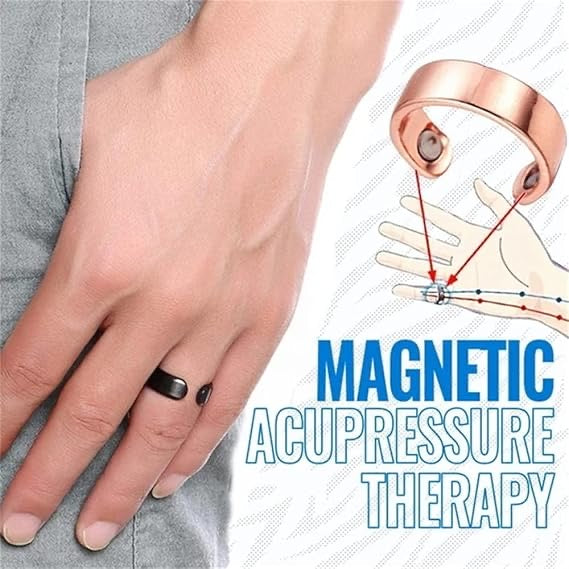 Magnetic Blood Sugar Control Rings (Pack of 2) | Adjustable Therapeutic Ring for Glucose Balance, Lymph Drainage & Weight Wellness