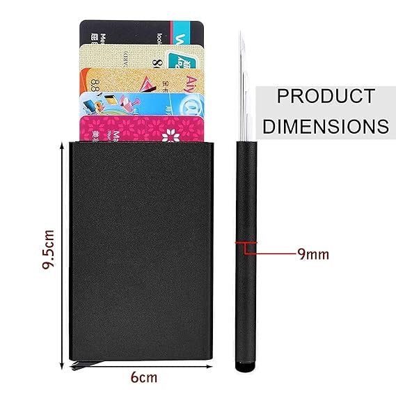 Debit/Credit Card Holder Blocking Security Slim Case for Men/Women Holding 6-7 Cards