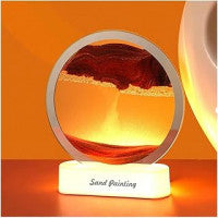 Quick Sand Art Painting with LED Lighting – Dynamic Moving Landscape Night Lamp
