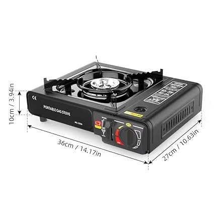 2 in 1 Camping Gas Stove Propane or Butane Stove Dual Fuel Stove Portable Gas Stove For Home And Travel (Gas Stove Without Butane Bottle)