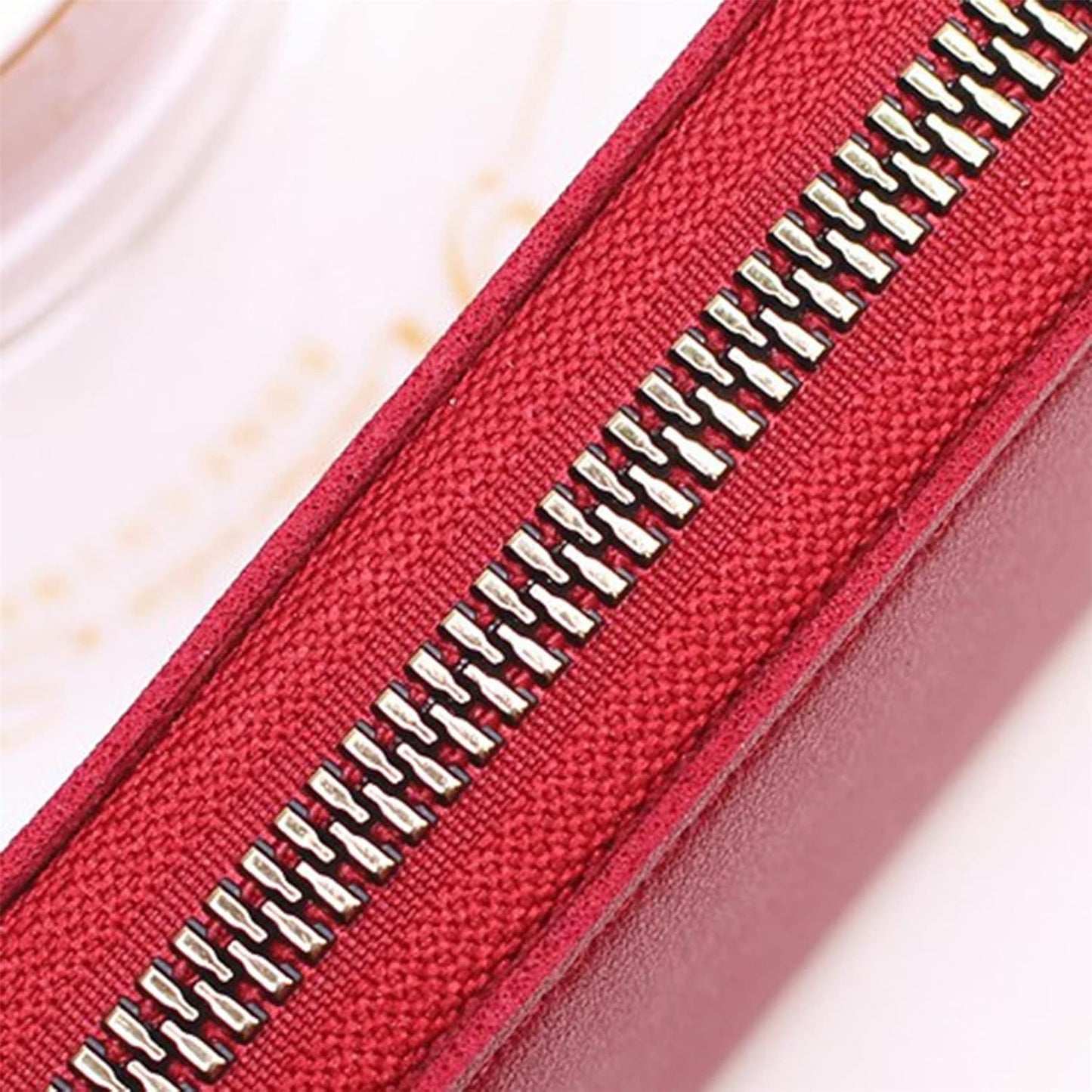 Credit Card Holder RFID Blocking PU Leather Mini Credit Card Wallet Purse Compact According ID Cards Bag with Zipper for Women Men 11 Card Slots