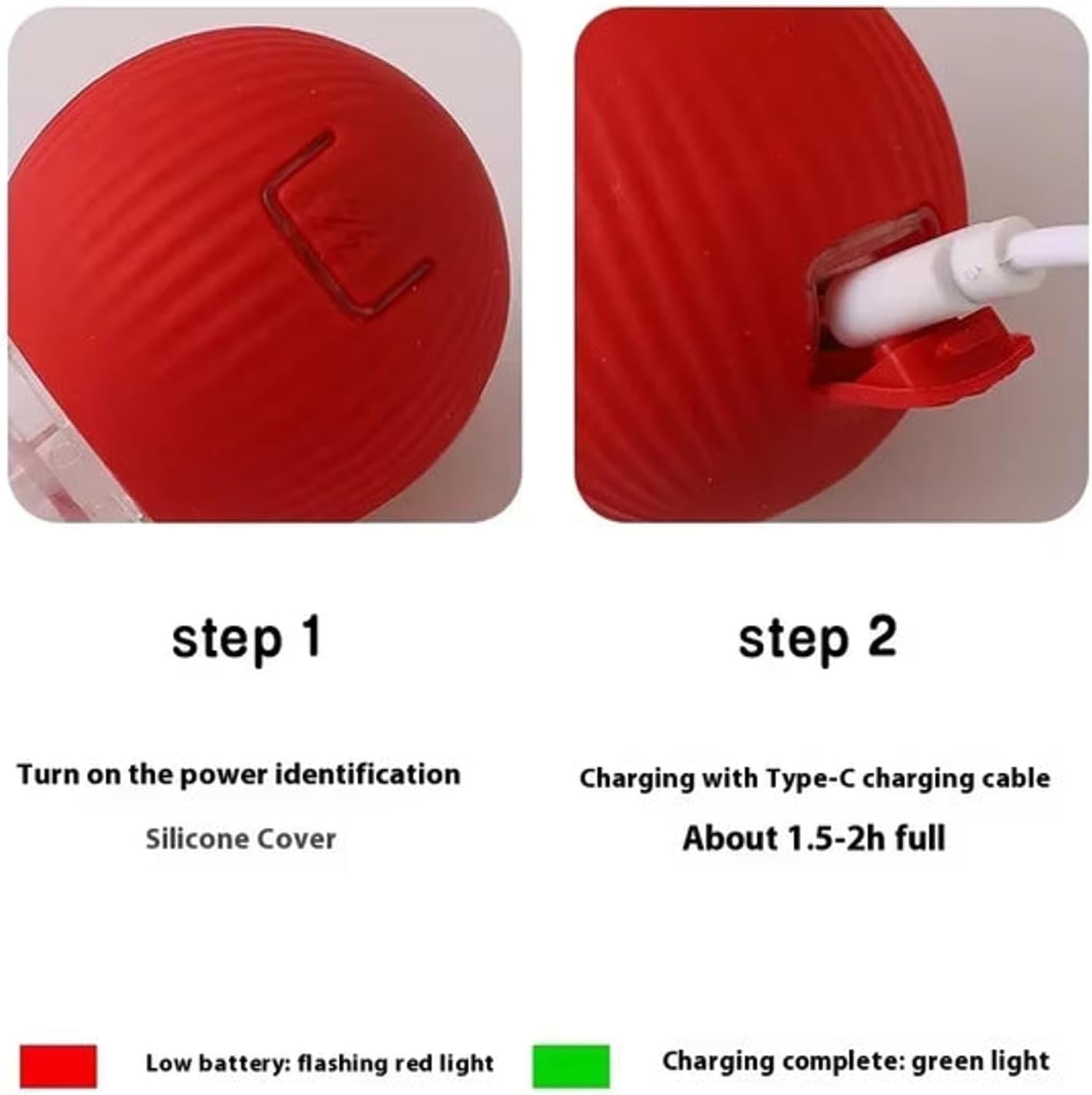 Smart Rolling Pet Ball – Interactive Toy for Dogs & Cats | Auto-Moving, Rechargeable & Tail-Wagging Play Ball