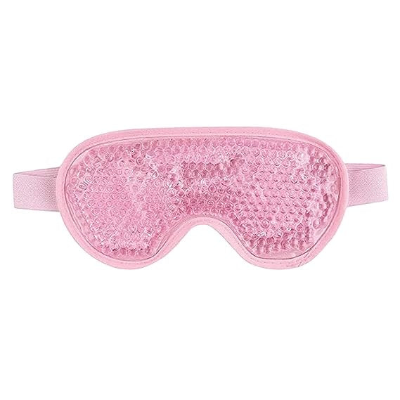 Cooling Gel Beads Eye Mask – Hot & Cold Therapy for Puffy Eyes, Headaches, Dark Circles & Migraine Relief