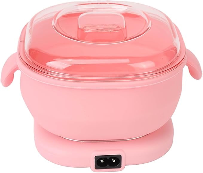 Silicone Wax Heater for Women – Electric Portable Wax Warmer with Lid | 400ml, Non-Stick, Fast Heating | For All Wax Types