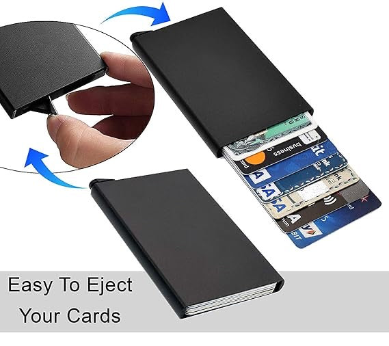 Debit/Credit Card Holder Blocking Security Slim Case for Men/Women Holding 6-7 Cards