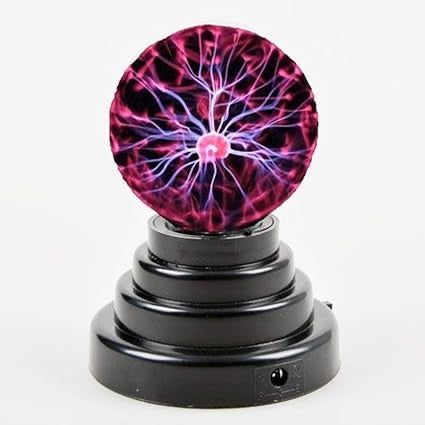 Plasma Ball/Light/Lamp, Static Electricity Globe Electric Lightning Ball, Touch Sensitive, USB Powered, Amazing Gift for Parties, Birthday & Holiday