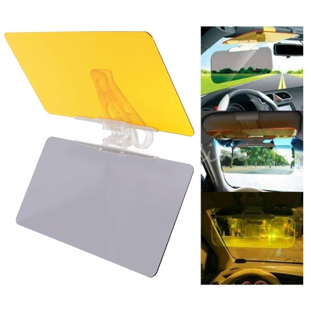 HD Anti-Glare Car Visor Glass – Day & Night Driving Vision Enhancer