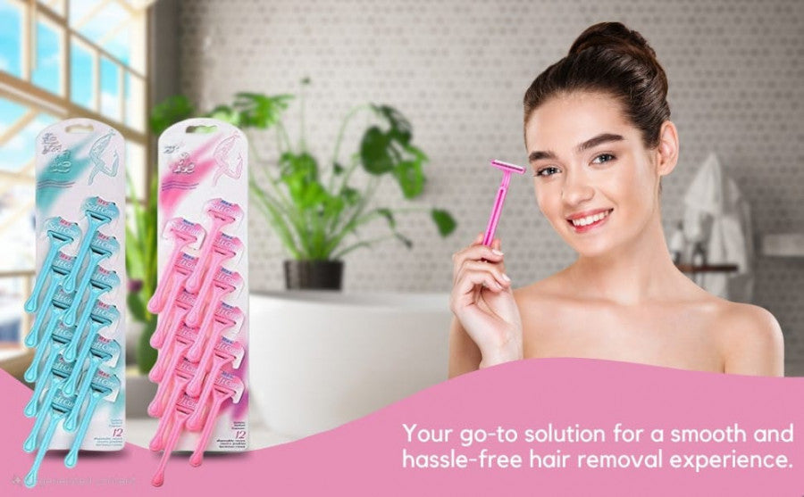 Max Soft Care Disposable Razors – Pack of 12 | Smooth & Gentle Shaving for Men & Women