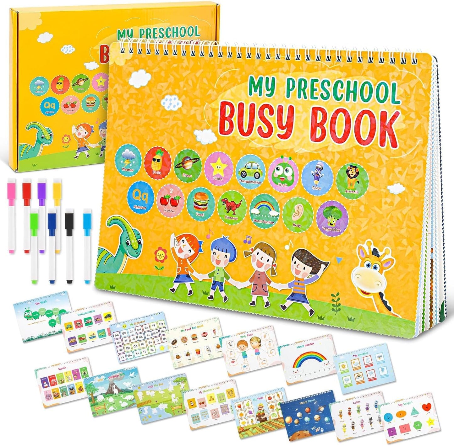 My Preschool Busy Book – Montessori Activity Book for Toddlers (Ages 2–4)
