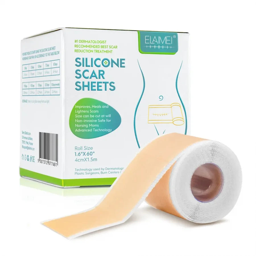Silicone Scar Sheets Strips – Reusable Gel Tape for Scar Reduction & Skin Healing