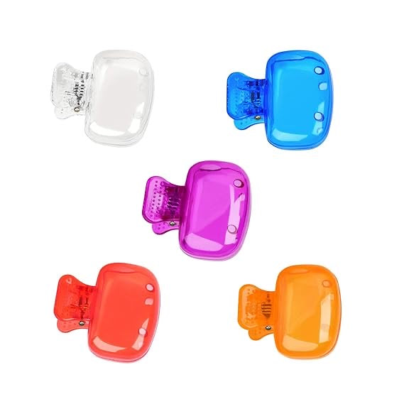 Travel Toothbrush Head Covers Toothbrush Protector Cap Brush Pod Case Protective Portable Plastic Clip for Business, School, Bathroom, Camping (4pcs Pack)