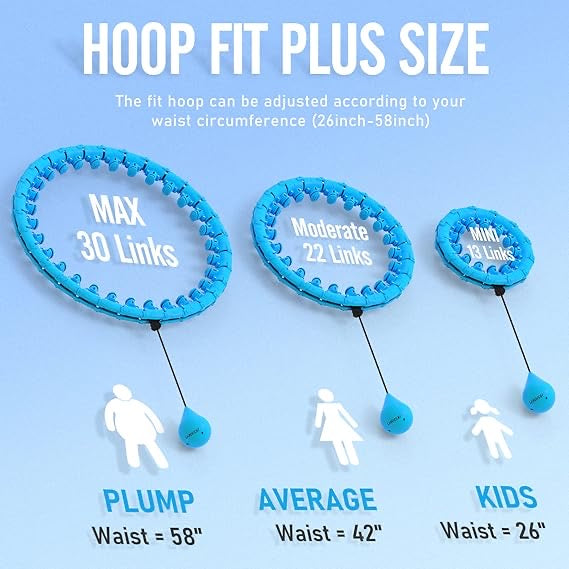 Smart Weighted Hula Hoop – Adjustable Infinity Hoop for Adults, Waist Slimming & Home Fitness
