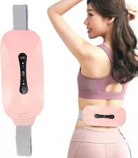 Electric Heating Belt Period Massager – 4-Level Heat + 6-Mode Vibration | Rechargeable Pain Relief Belt for Period Cramps & Back Pain
