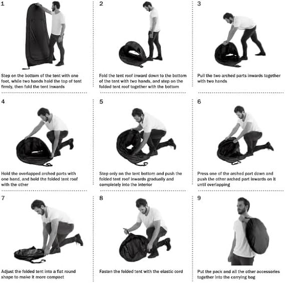 Portable Privacy Pop-Up Tent – Outdoor Changing Room, Shower, Toilet & Rain Shelter with Waterproof & UV Protection