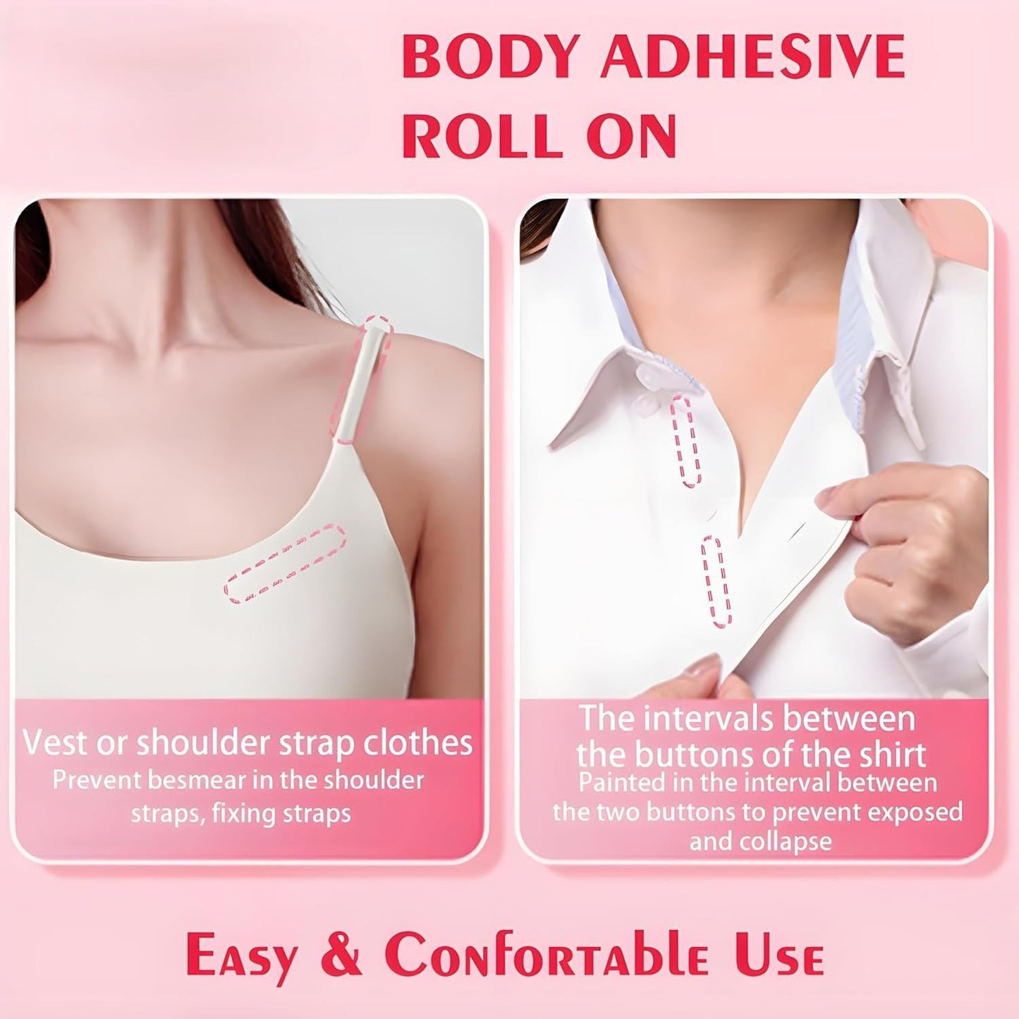 Sweatproof Roll-On Fashion Adhesive for Saree & Dress Hold