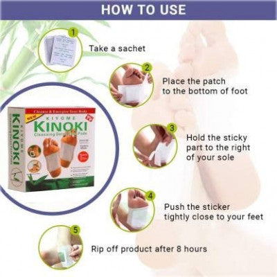 Kinoki Detox Foot Pads – Natural Toxin Remover, Stress Relief & Better Sleep