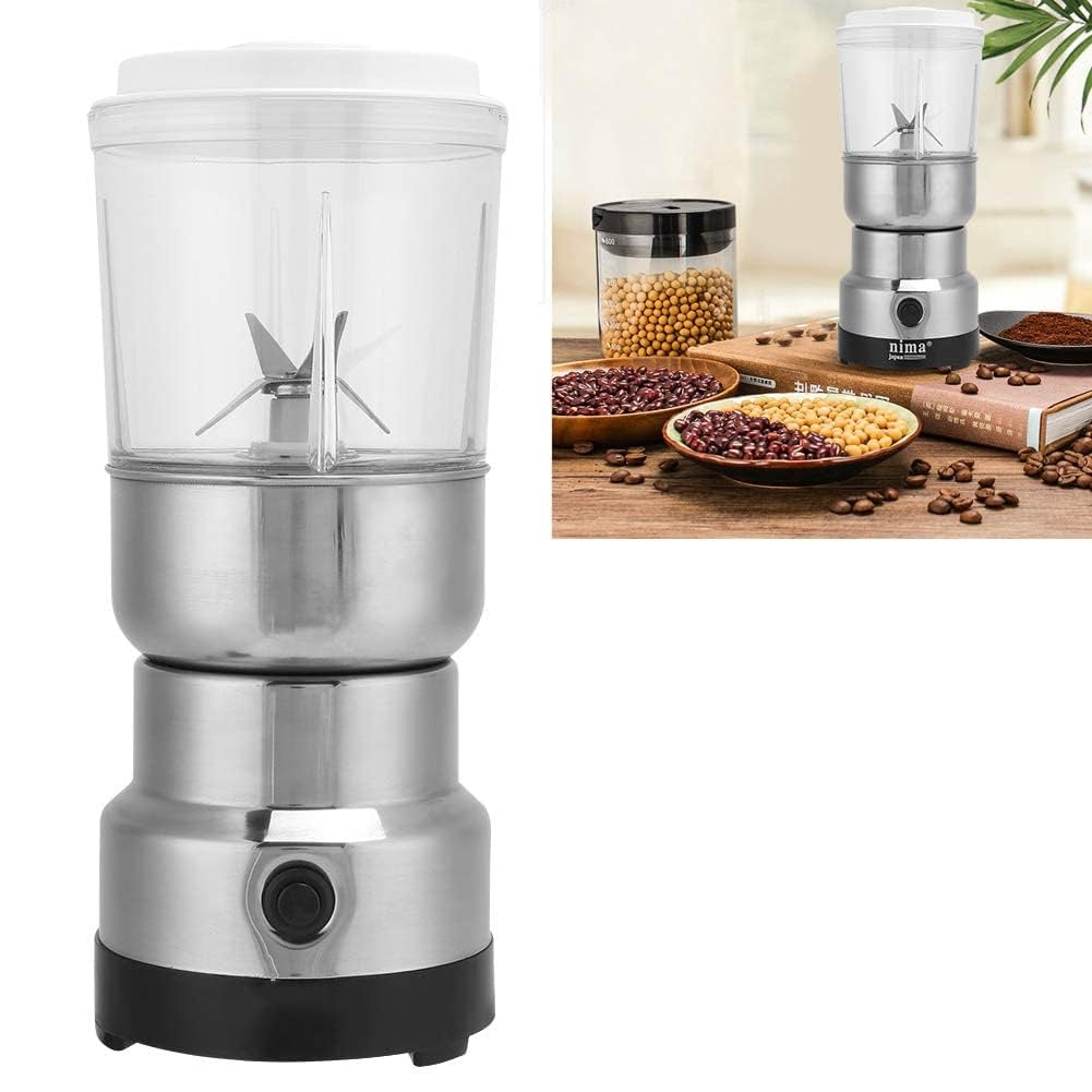 Adjustable Electric Coffee Grinder & Juicer – Stainless Steel Blade Multi-Purpose Spice & Bean Grinder (100–300W)