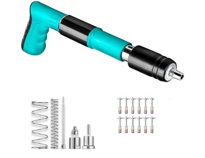 Manual Steel Nail Gun Tool | Mini Nail Fixation Tool | Portable Mini Nail Shooting Machine | Nail Wall Fixing Tool | Household Woodworking Accessories with 20 Nail