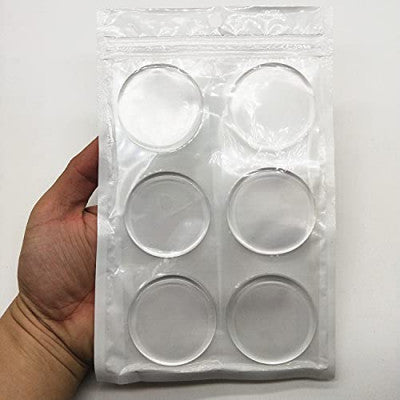 Clear Silicone Wall Protector Pads – Shock-Absorbing Door Bumpers with Strong Self-Adhesive for Scratch-Free Walls (Set of 6)