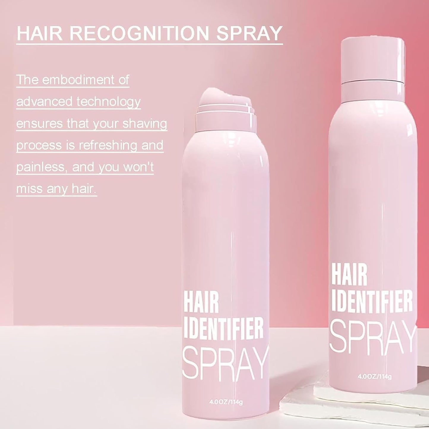 Hair Identifier Spray Kit with 4 Dermaplaning Razors – For All Skin & Hair Types
