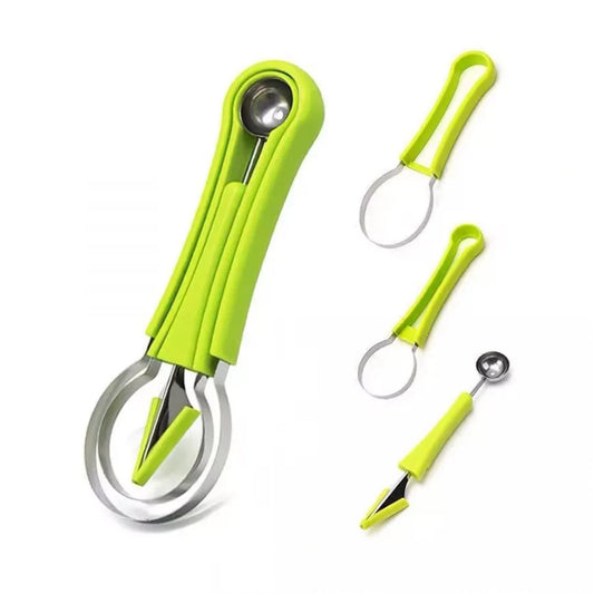 4-in-1 Fruit Scooper, Melon Baller & Carving Tool – Multi-Purpose Kitchen Gadget