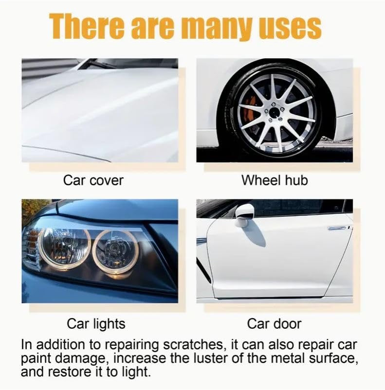 Car Scratch Repair Paste  Remover for Deep Scratches, Car Dent Compound, Car Paint Repair Kit, Car Polish Tool with Sponge