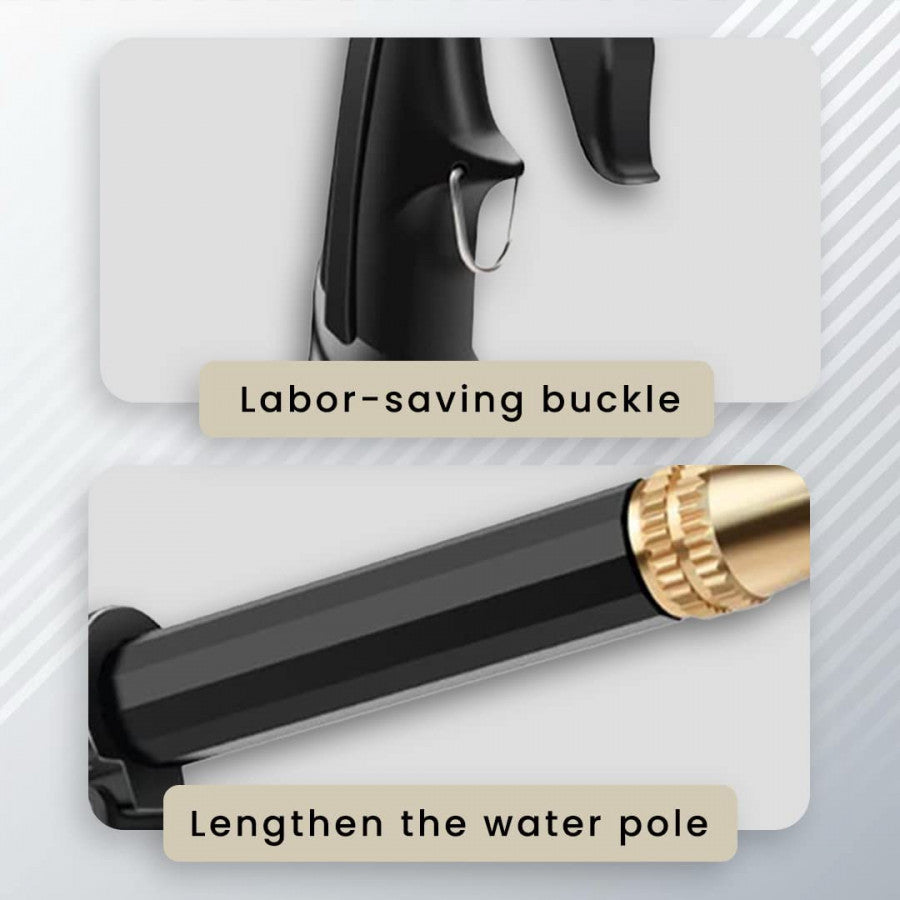 Black Metal Brass Spray Gun with Trigger – Adjustable Nozzle, Heavy-Duty & Rust-Free