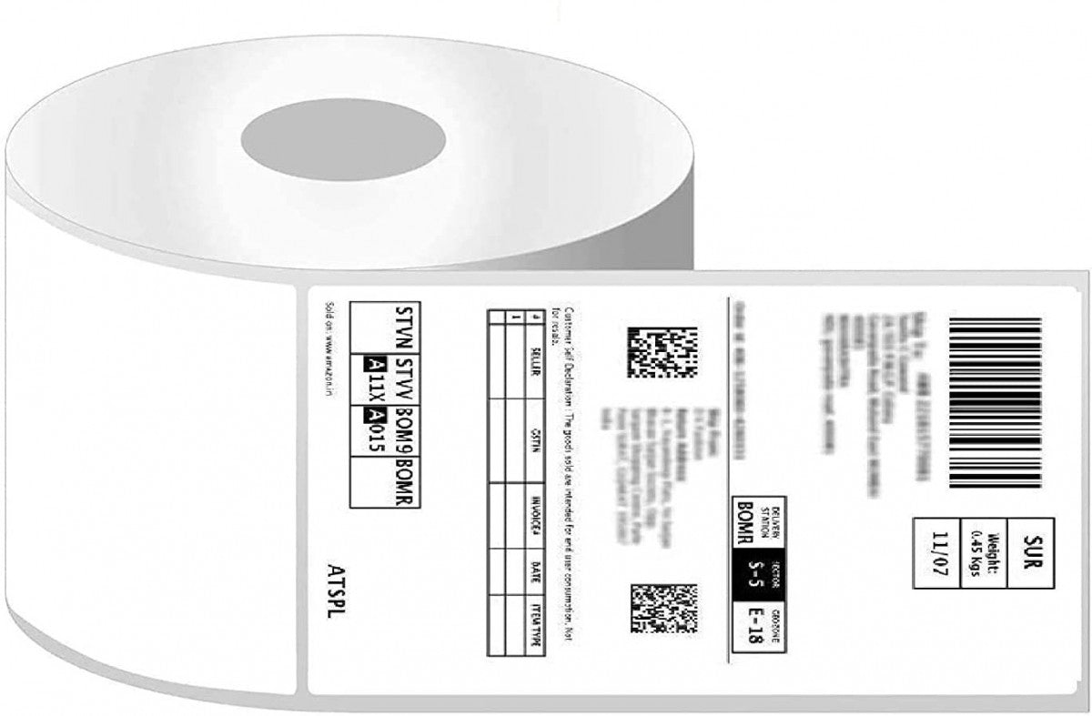 Thermal Roll 400 Labels – Self Adhesive Barcode & Shipping Label Roll