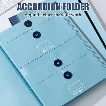 Folio Folder with Pockets – Important Document & Family Emergency Organizer Binder - Multicolor