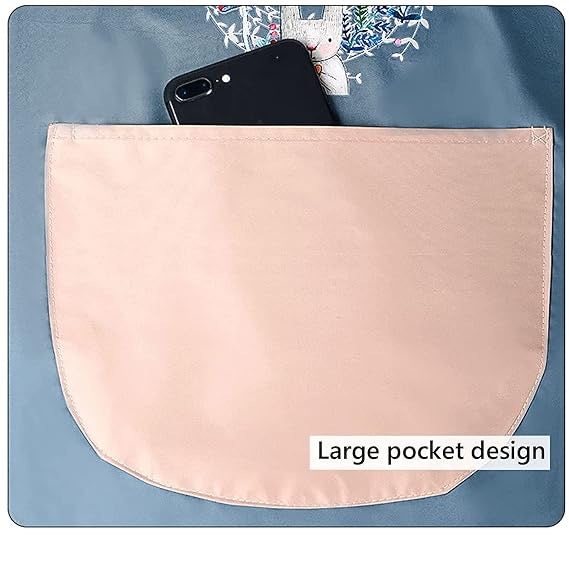 Cute Kitchen Apron Cooking Apron for Women Couple Waterproof with Pocket and Hand-Wiping Area Apron for Cooking, BBQ, Kitchen, Garden