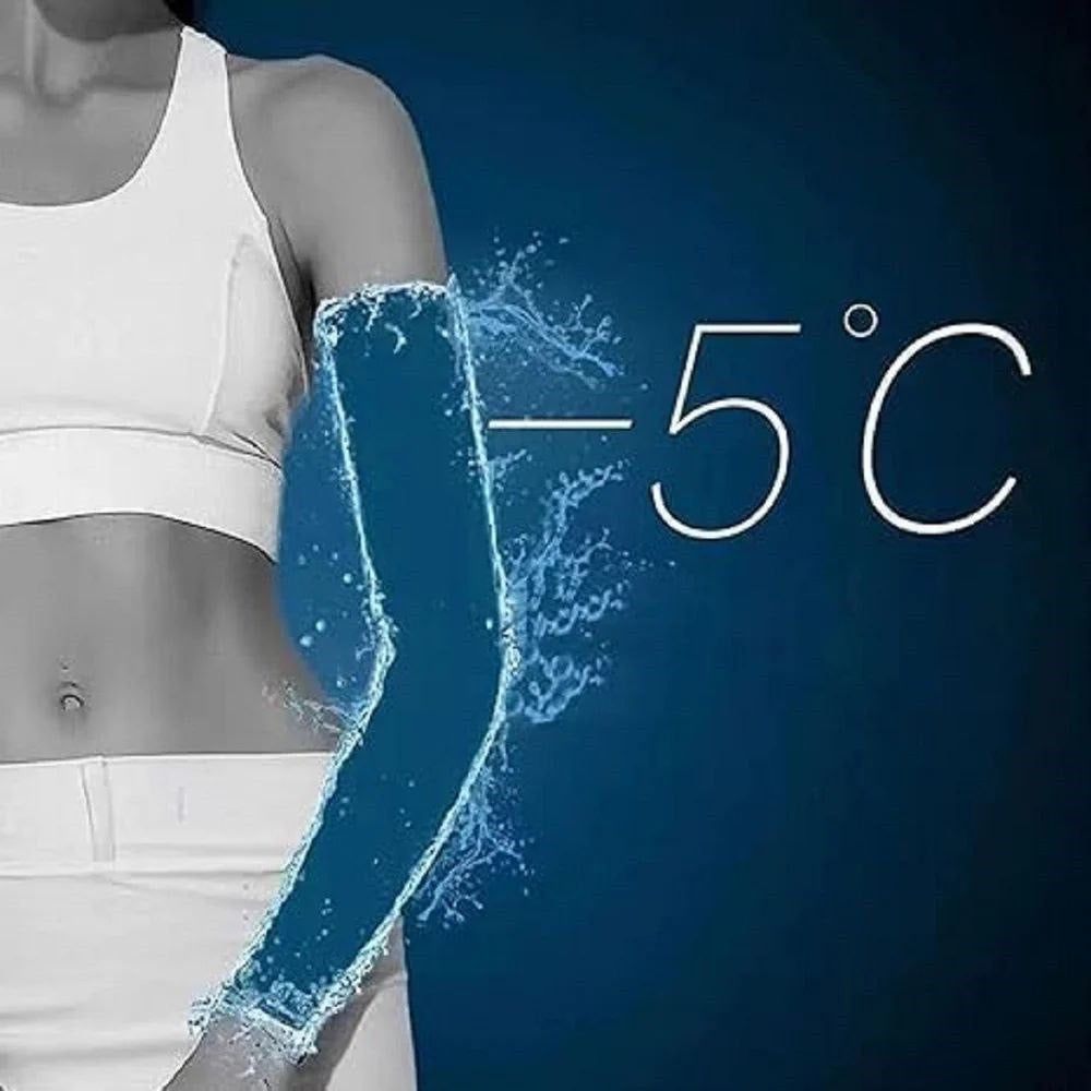 Full Arm Sleeves (1 Pair) – Cotton UV Protection, Cooling & Anti-Dust for Men & Women