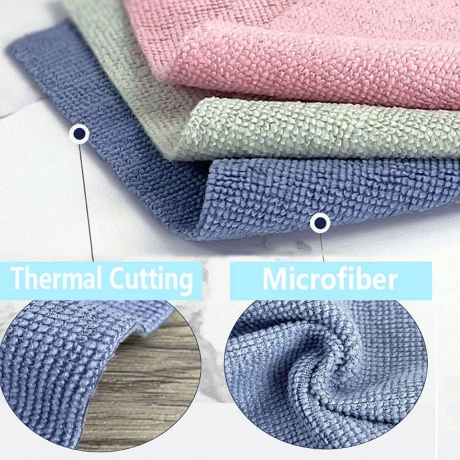 Removable Microfiber Cleaning Rags – 20 Pack | Ultra-Absorbent, Quick-Dry & Multi-Purpose